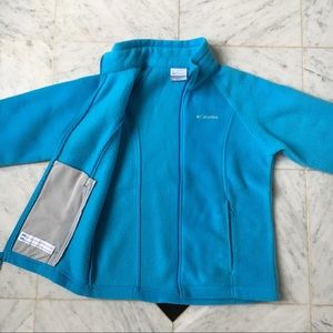 Columbia Light Fleece Girls Light Blue Jacket